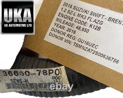 2016 Suzuki Swift 1.2 Sz-l Mk3 Petrol Engine Wiring Loom Harness 36650-78p00