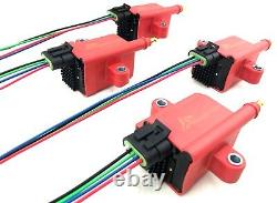 4 HI-Output Ignition Coil Packs Universal fit Smart Coils for Turbo Supercharged