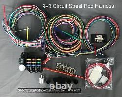 Rebel Wire 12 Volt Wiring Harness, 9+3 Circuit Universal Kit, Made in the USA