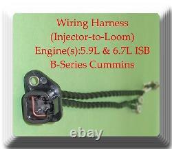 Set of 3 Wiring Harness Injector to Loom FitsCummins 5.9L & 6.7L ISB B-Series